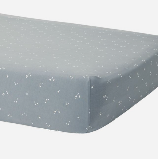 Bamboo Crib Sheet, Starlight - Magpies Paducah