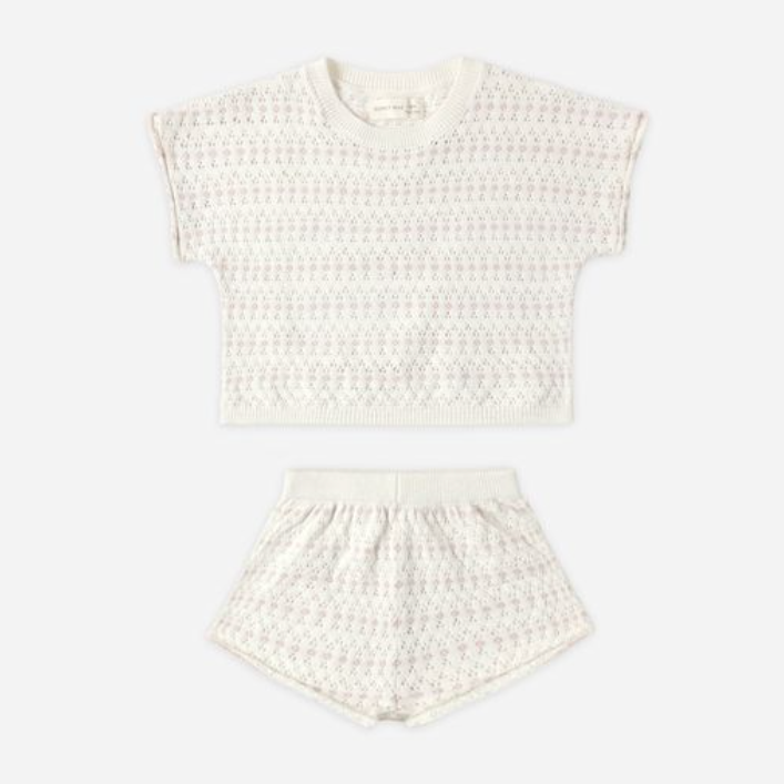 Relaxed Summer Knit Set, Ivory - Magpies Paducah