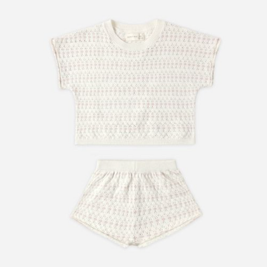 Relaxed Summer Knit Set, Ivory - Magpies Paducah