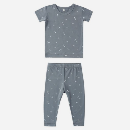Bamboo Short Sleeve PJ Set, Starlight - Magpies Paducah