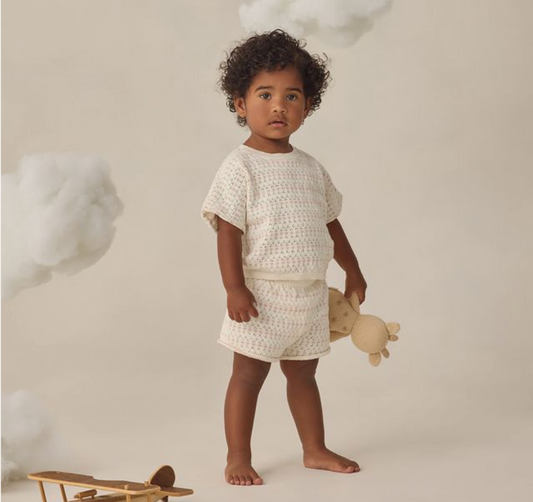 Relaxed Summer Knit Set, Ivory - Magpies Paducah