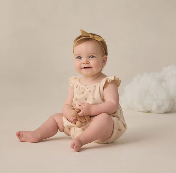 Ribbed Ruffle Romper, Buttercup - Magpies Paducah