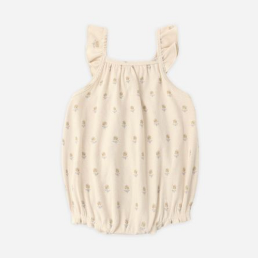 Ribbed Ruffle Romper, Buttercup - Magpies Paducah