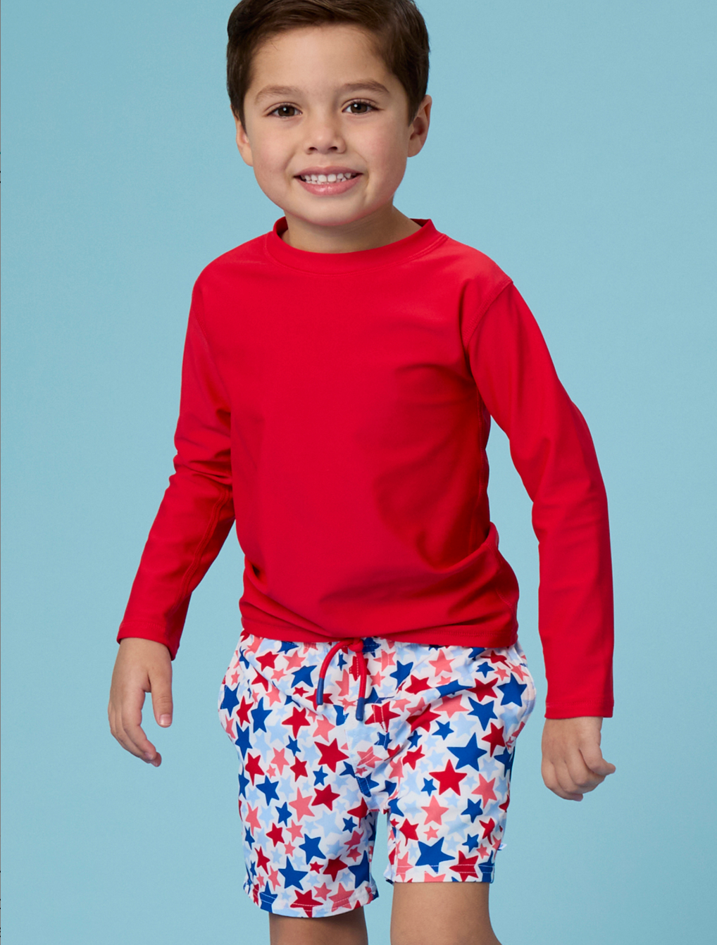 Hybrid Swim Trunk, Star-Spangled - Magpies Paducah
