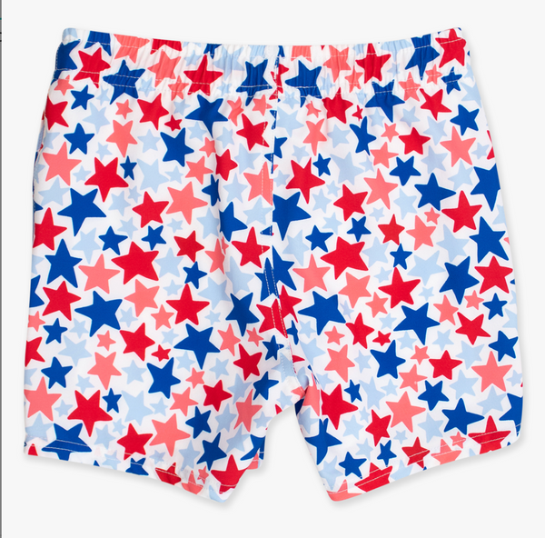 Hybrid Swim Trunk, Star-Spangled - Magpies Paducah