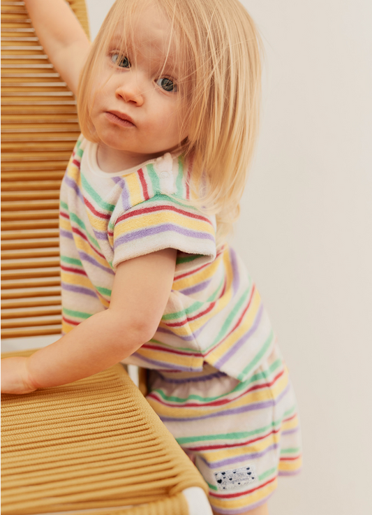 Elisabeth Top, Pastels Stripe - Magpies Paducah