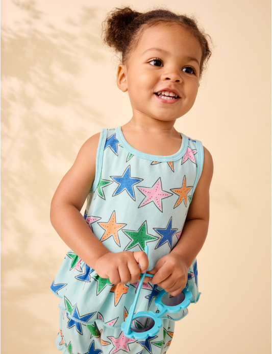 Tank Ruffle Baby Set, Starfish - Magpies Paducah