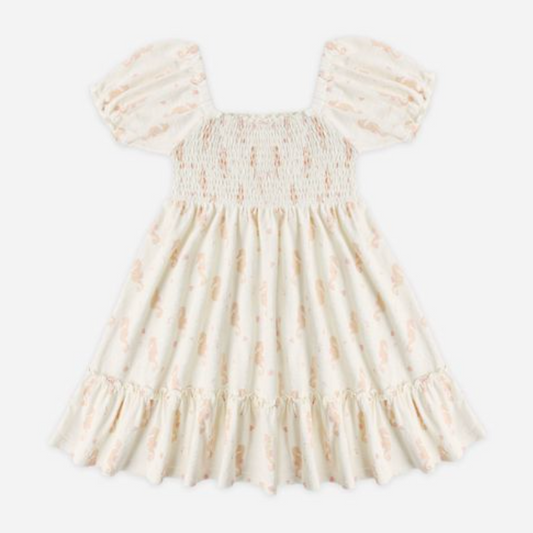 Sage Jersey Dress, Seahorses - Magpies Paducah