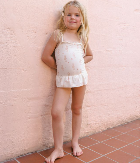 Tori Skirted One Piece, Seahorses - Magpies Paducah