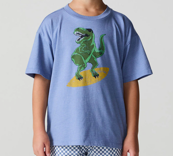 Vintage Jersey Tee, Surfin' T-Rex - Magpies Paducah