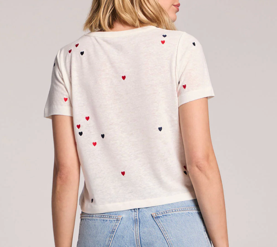 Women's Baby Heart Toss Tee - Magpies Paducah