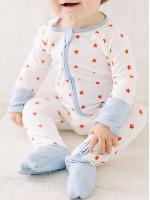 Red Star Sleep Romper - Magpies Paducah