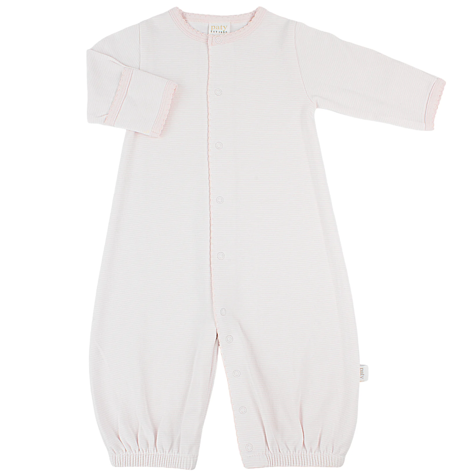 Organic Converter Gown, Pink Stripe - Magpies Paducah