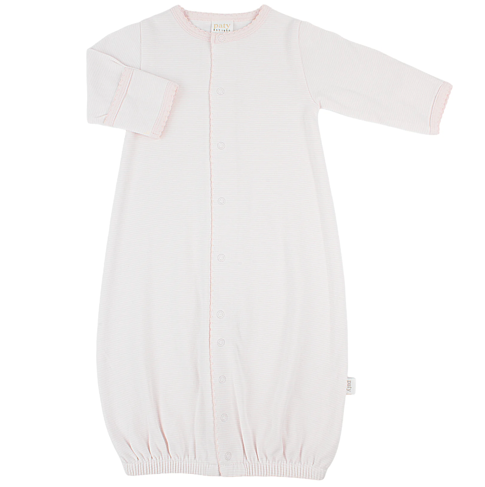 Organic Converter Gown, Pink Stripe - Magpies Paducah