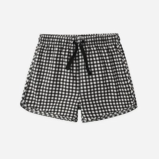 Swim Trunk, Black Gingham - Magpies Paducah