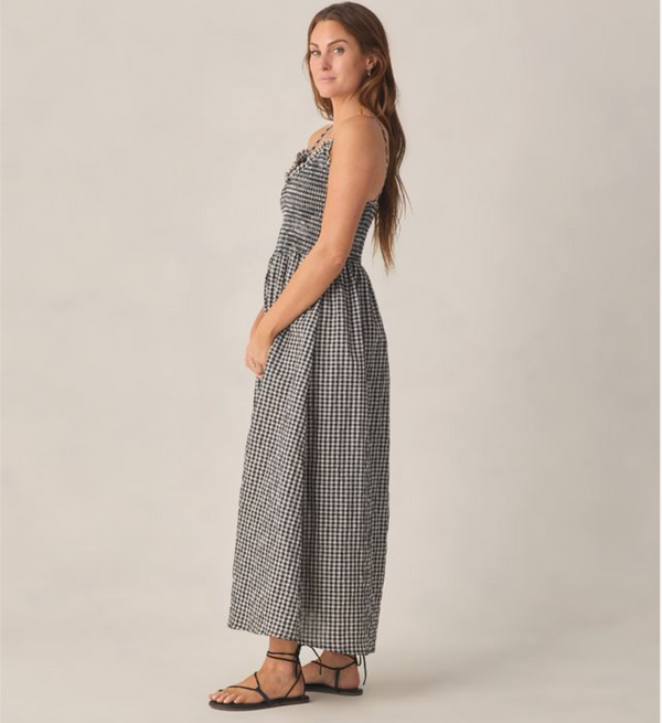 Women's Chrissy Dress, Black Check - Magpies Paducah