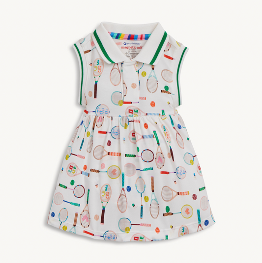 Modal Bodysuit Polo Dress, Love All - Magpies Paducah