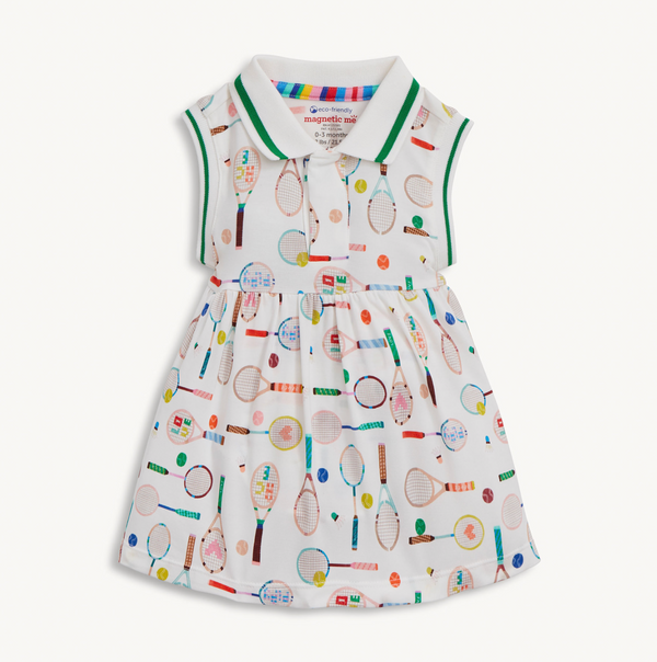 Modal Bodysuit Polo Dress, Love All - Magpies Paducah
