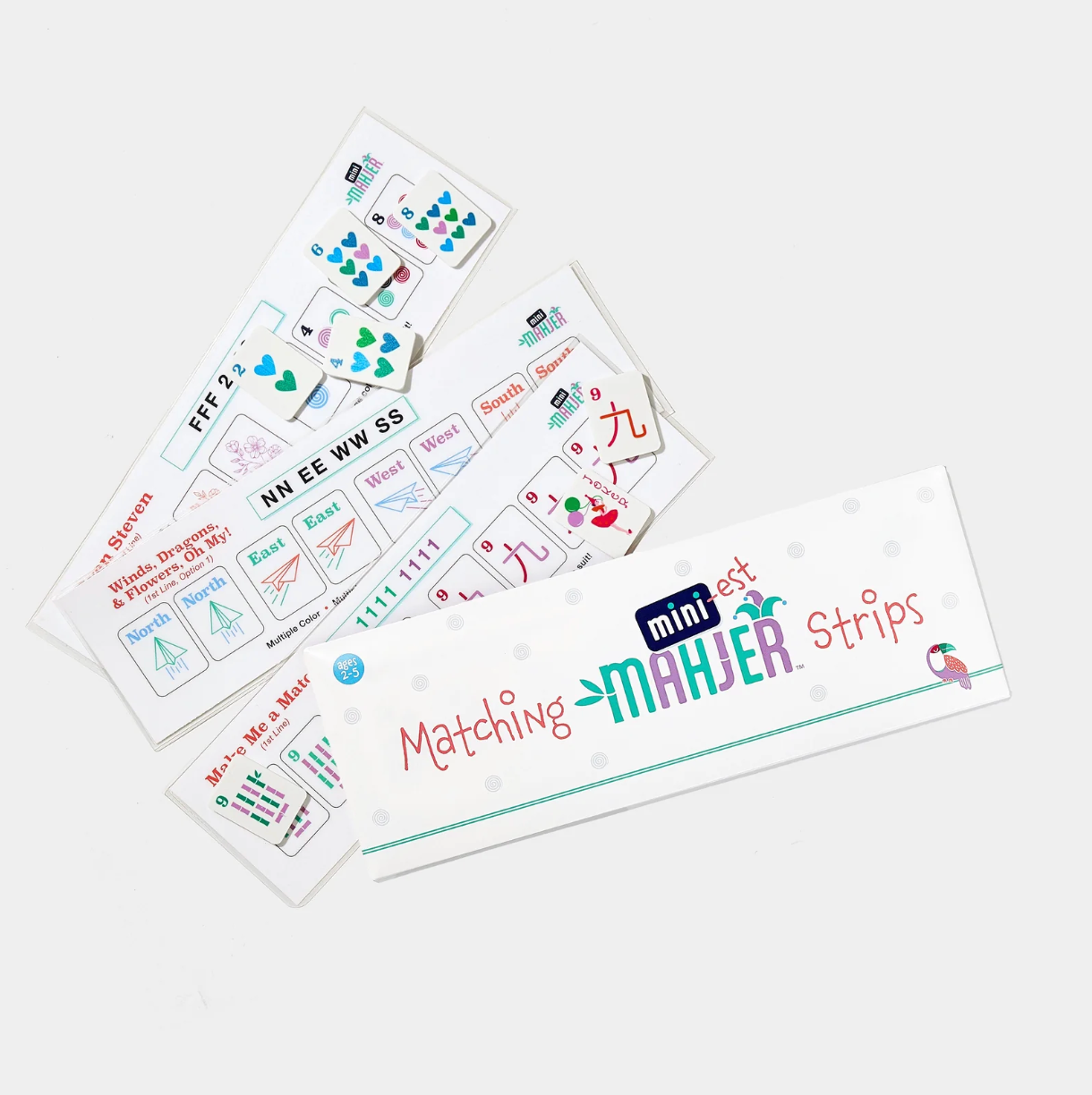 Miniest Mahjer Matching Strips - Magpies Paducah