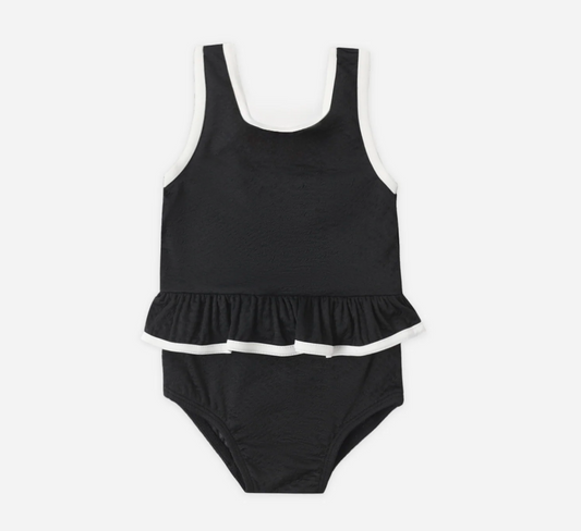 Skirted One Piece, Black - Magpies Paducah