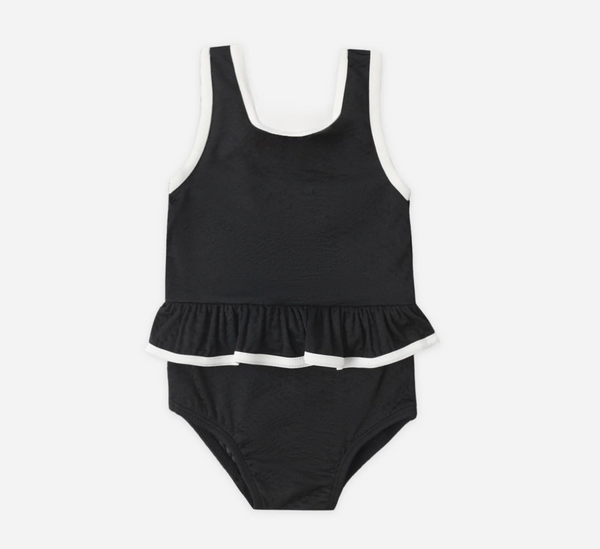 Skirted One Piece, Black - Magpies Paducah