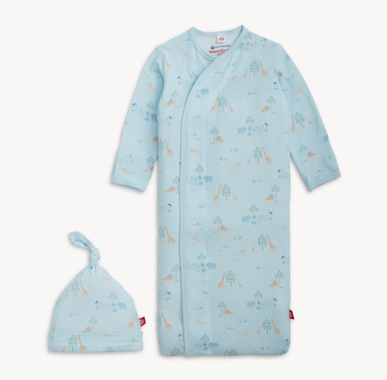 Modal Gown + Hat Set, Blue Serene Safari - Magpies Paducah