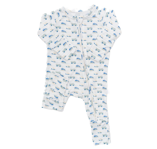 Construction Zone Sleep Romper - Magpies Paducah