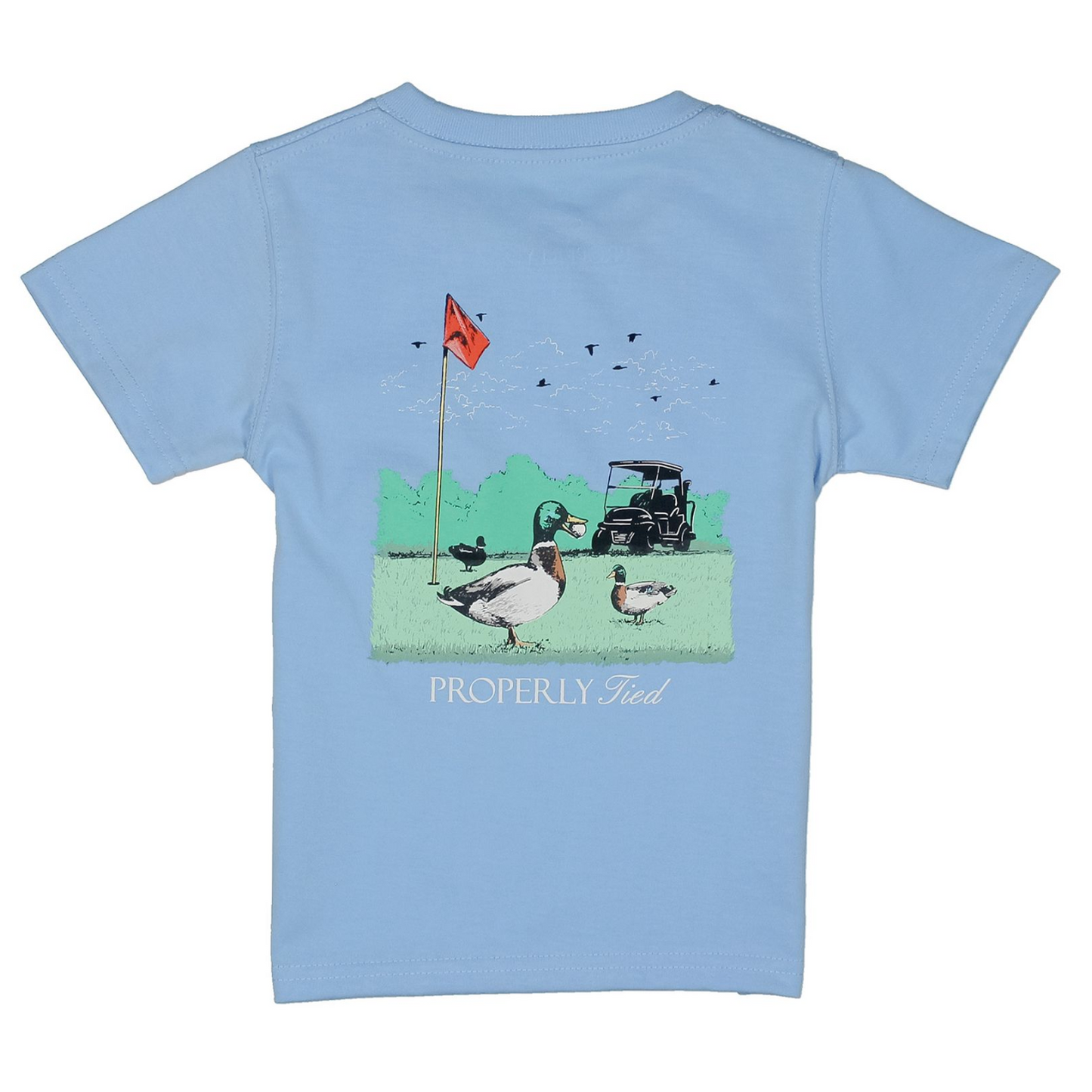 Short Sleeve Tee, Light Blue Fowl Play