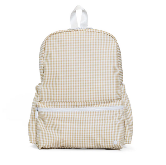 Backpacker, Khaki Gingham **PreORDER**