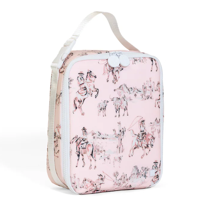 Insulated Lunch Bag, Cowgirl Toile **PreORDER**