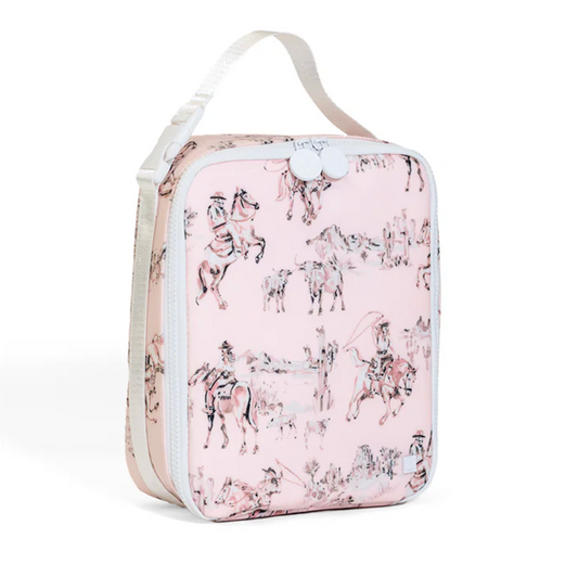Insulated Lunch Bag, Cowgirl Toile **PreORDER**