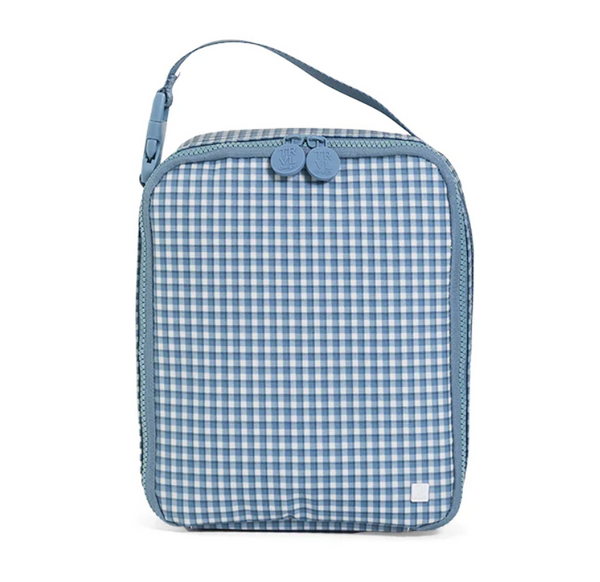 Insulated Lunch Bag, Indigo Rodeo Check **PreORDER**