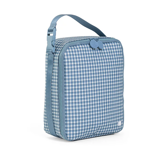 Insulated Lunch Bag, Indigo Rodeo Check **PreORDER**