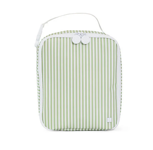 Insulated Lunch Bag, Sage Pimlico Stripe **PreORDER**