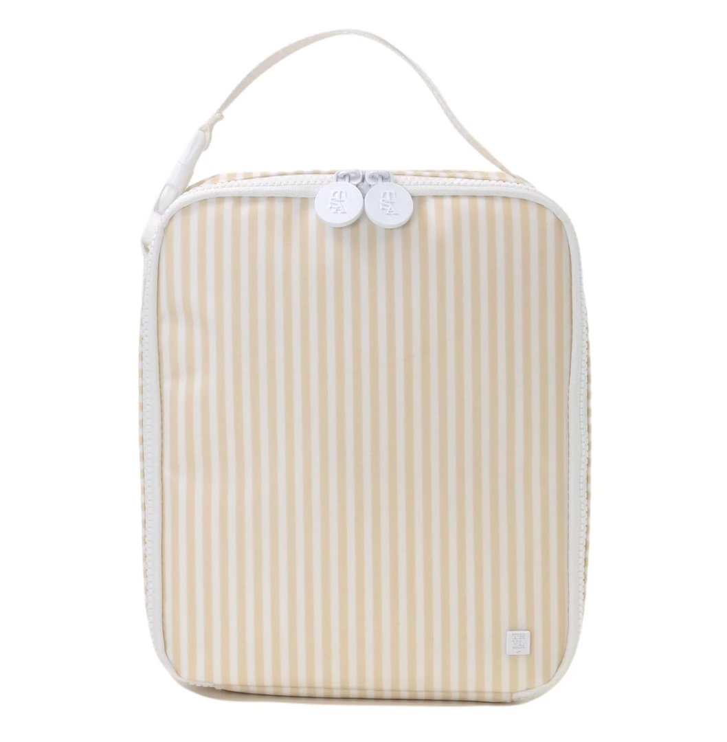 Insulated Lunch Bag, Sand Pimlico Stripe **PreORDER**