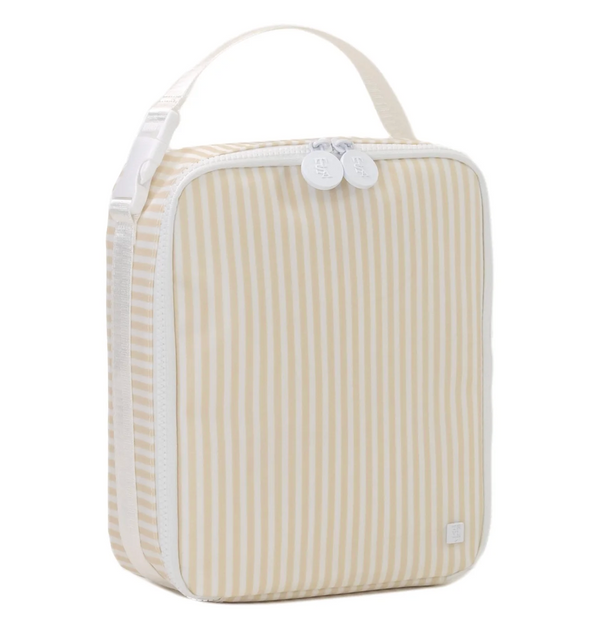 Insulated Lunch Bag, Sand Pimlico Stripe **PreORDER**