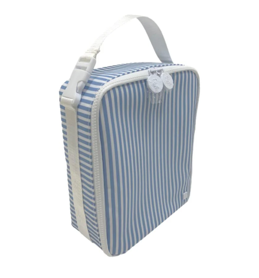 Insulated Lunch Bag, Chambray Pimlico Stripe **PreORDER**
