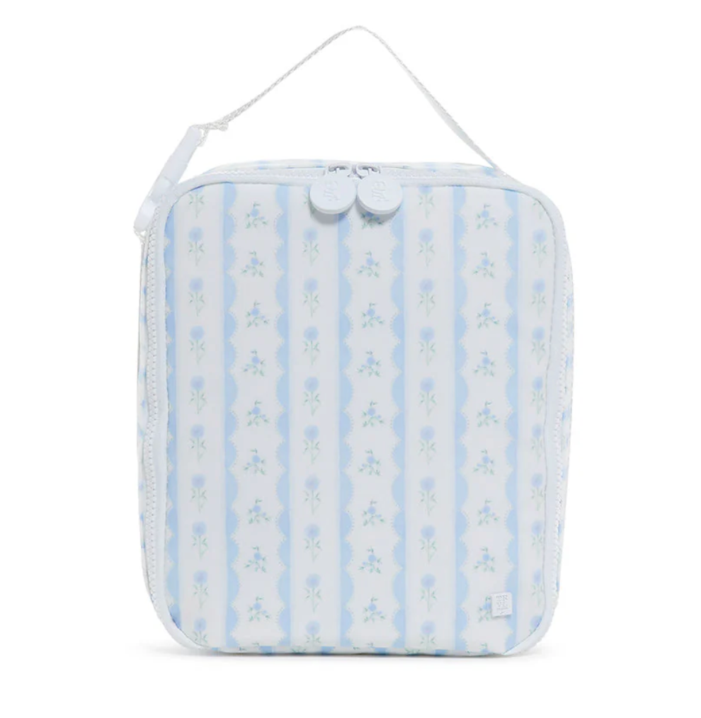 Insulated Lunch Bag, Blue Ribbon Floral **PreORDER**