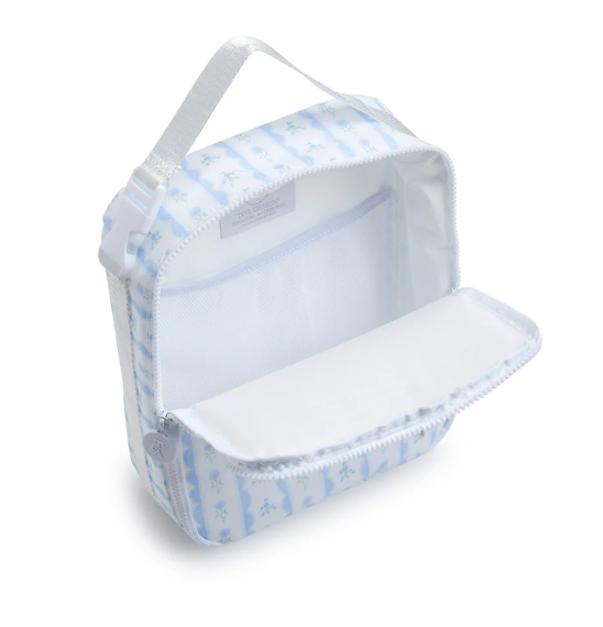 Insulated Lunch Bag, Blue Ribbon Floral **PreORDER**