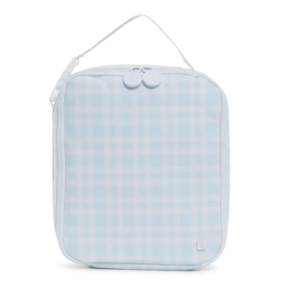 Insulated Lunch Bag, Blue Pimlico Plaid **PreORDER**