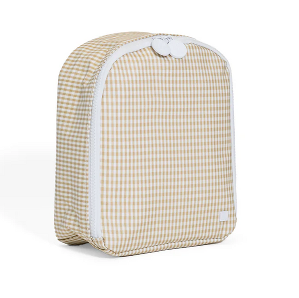 Bring It Lunch Bag, Khaki Gingham **PreORDER**