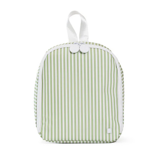Bring It Lunch Bag, Sage Pimlico Stripe **PreORDER**