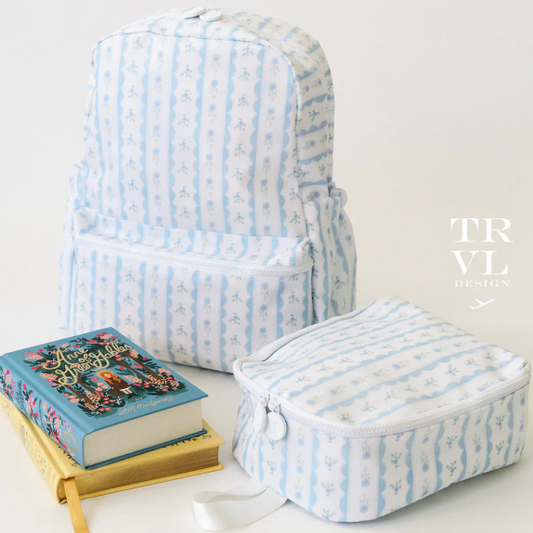 Bring It Lunch Bag, Blue Ribbon Floral **PreORDER**