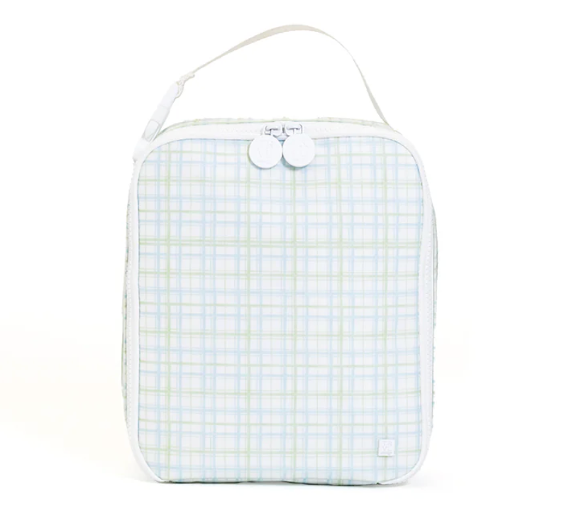 Insulated Lunch Bag, Green Classic Plaid **PreORDER**