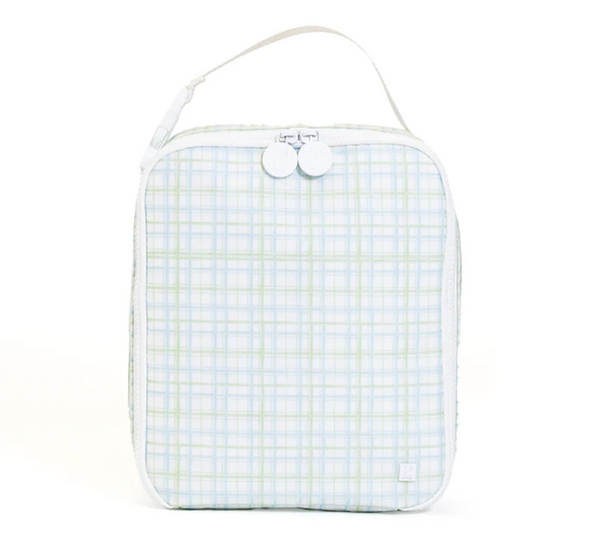 Insulated Lunch Bag, Green Classic Plaid **PreORDER**