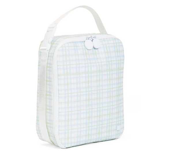 Insulated Lunch Bag, Green Classic Plaid **PreORDER**