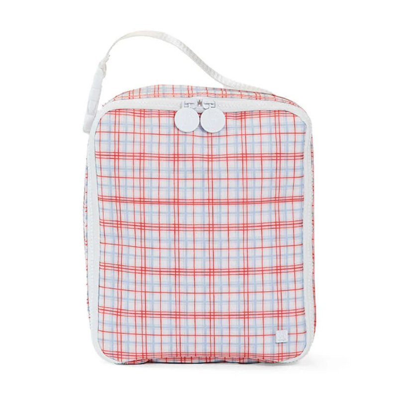 Insulated Lunch Bag, Red Classic Plaid **PreORDER**