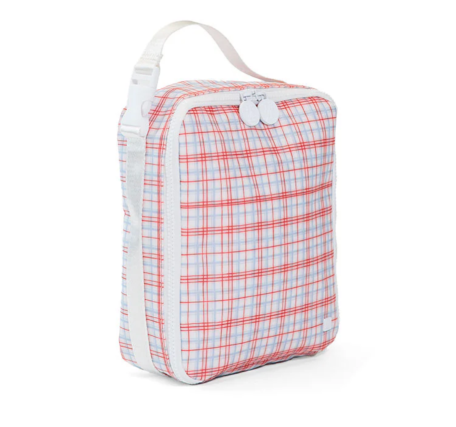 Insulated Lunch Bag, Red Classic Plaid **PreORDER**