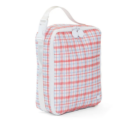 Insulated Lunch Bag, Red Classic Plaid **PreORDER**