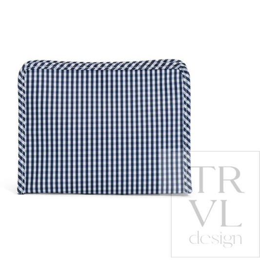 Medium Roadie, Navy Gingham **PreORDER**